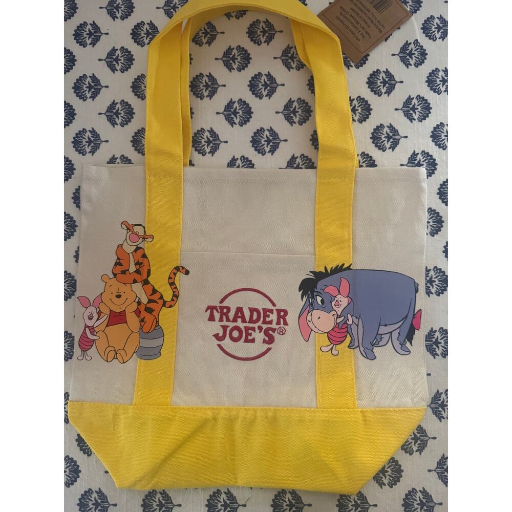 Disney Winnie the Pooh Eeyore Tigger Piglet Custom Made Trader Joes Mini Tote